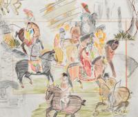 Larry Rivers Drawing, 34W - Sold for $3,328 on 10-26-2024 (Lot 394).jpg